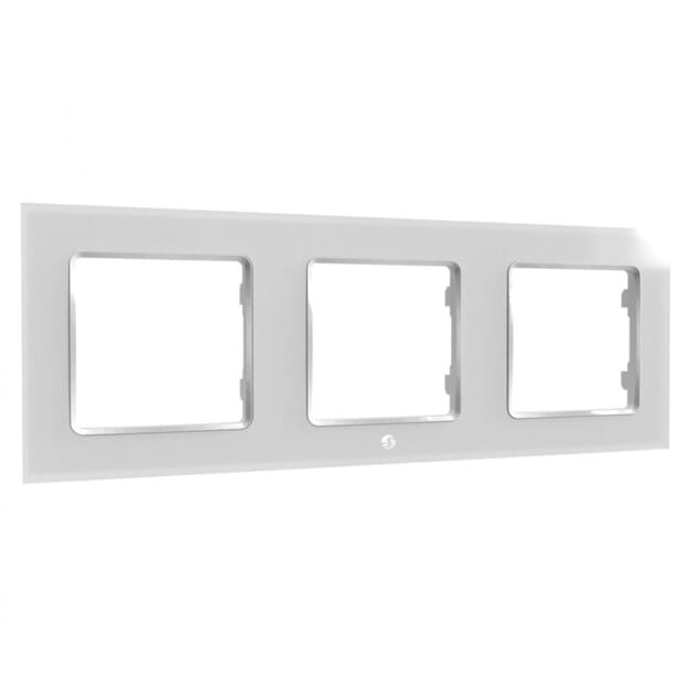 Shelly Wall Frame 3 for Wall Switch White (01)